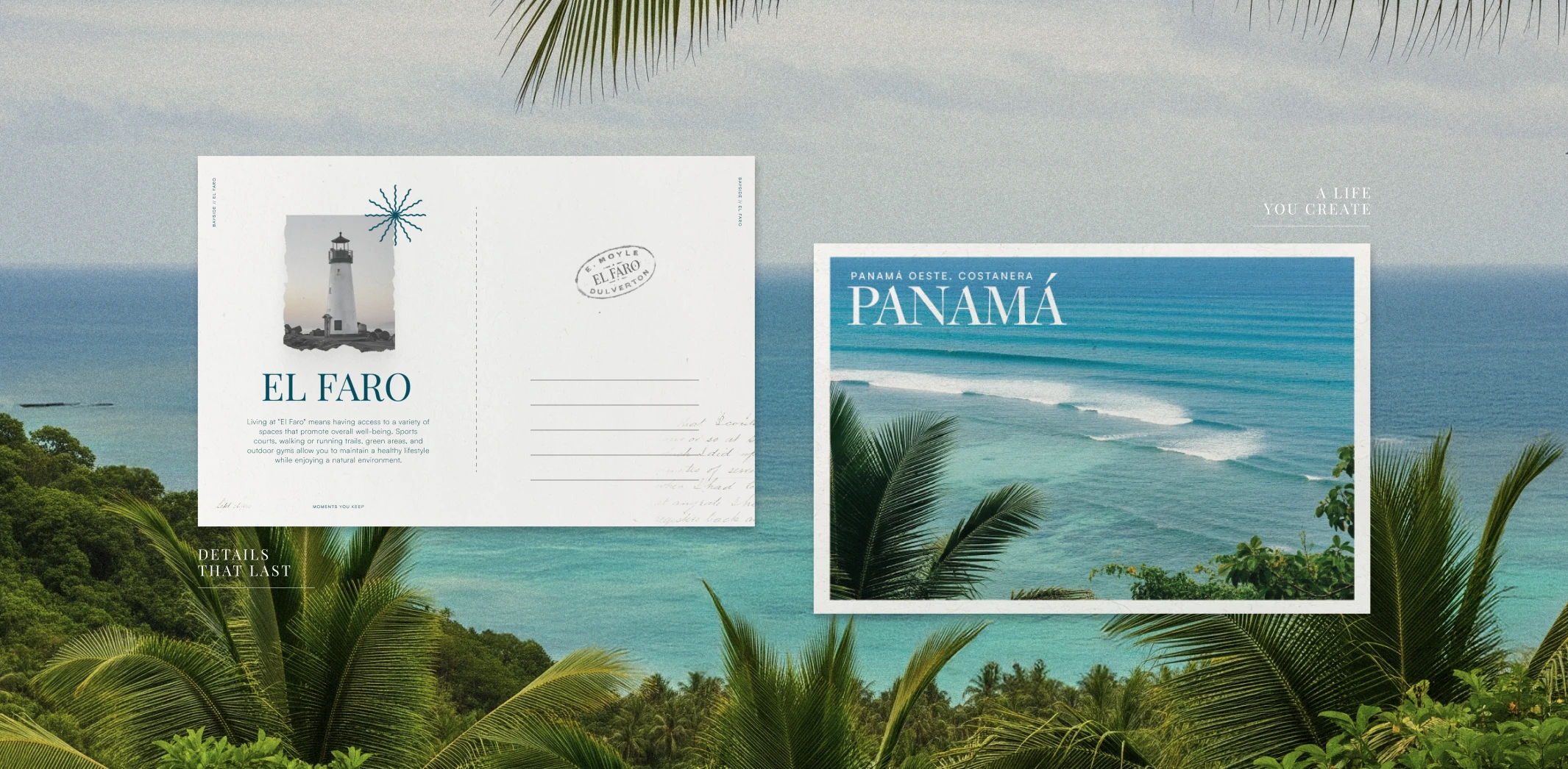 el_faro_resort_brand_identity_postcards